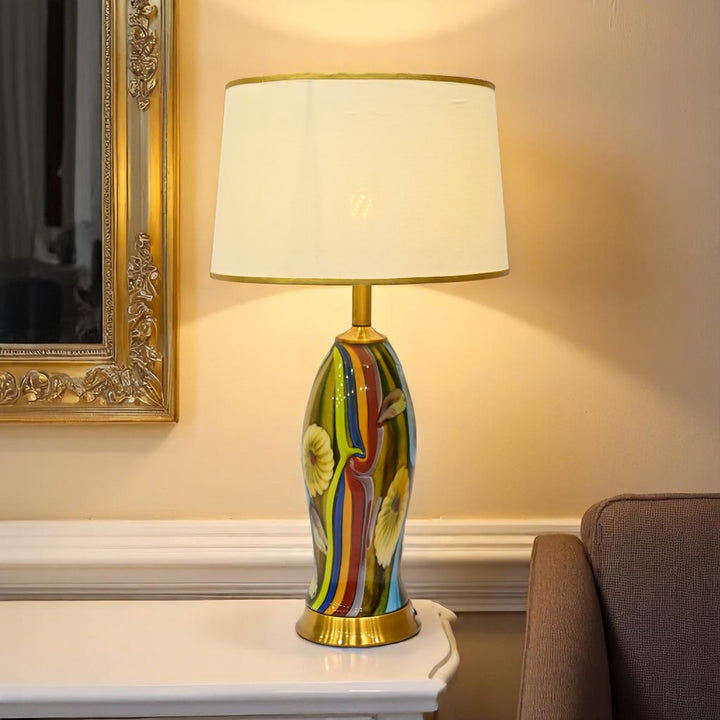 Medusa Luxe Heavy Glass Side Table Lamp