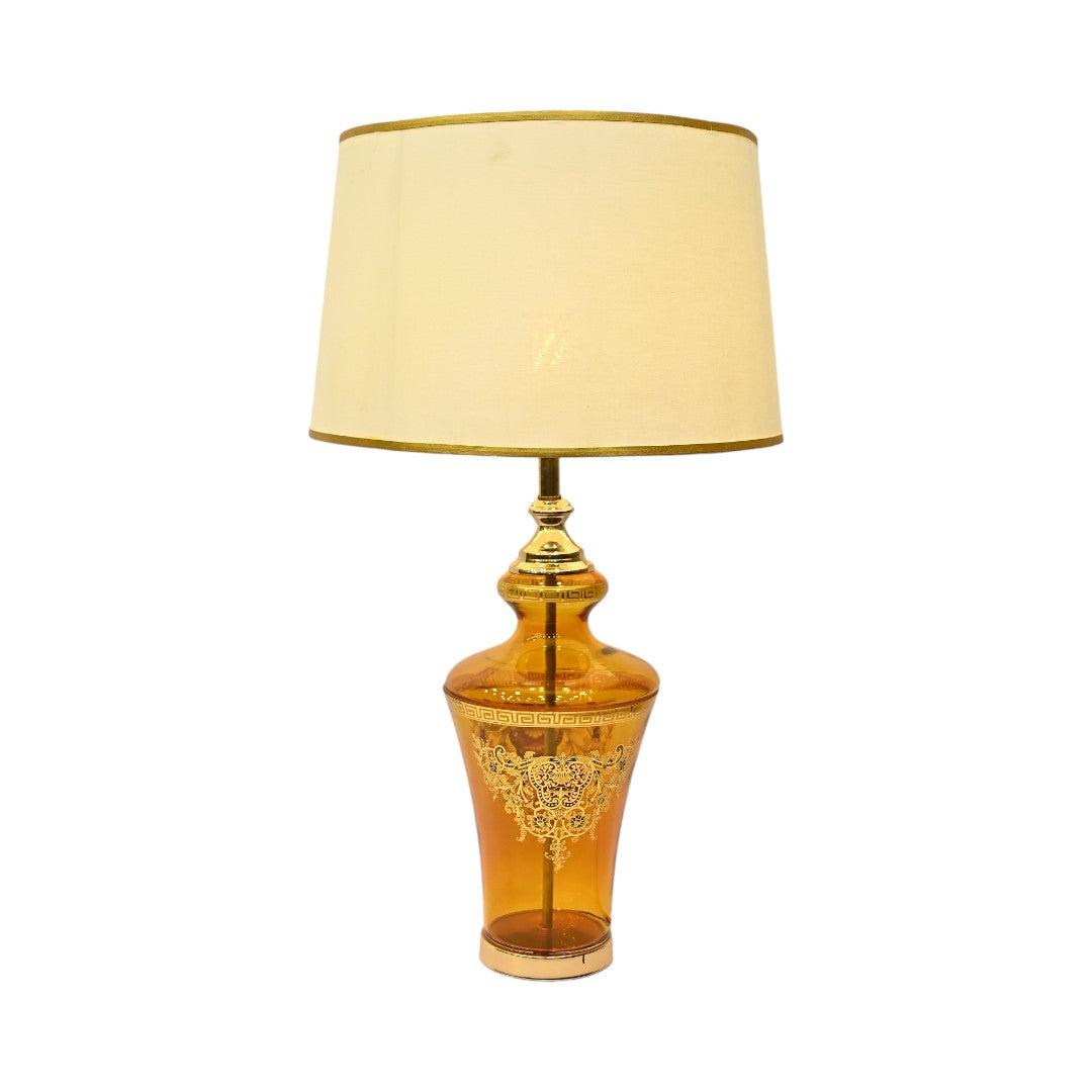 Versa Terra – Glass Versace-Inspired Side Table Lamp