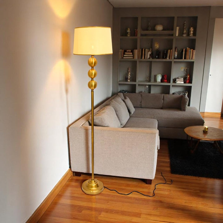 Aureum Luxe – Golden Brass Metallic Floor Lamp