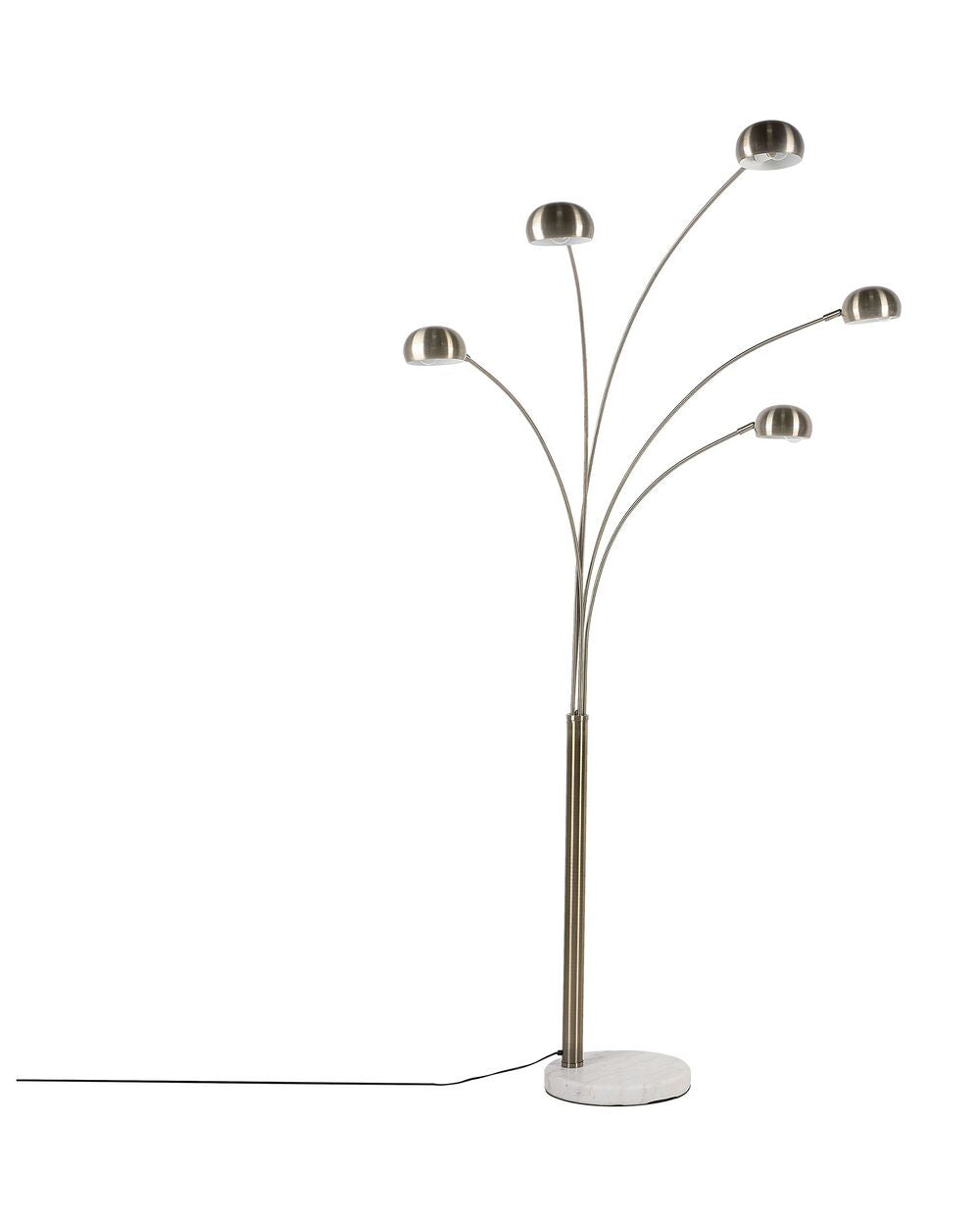 Brass Radiant Cascade 5 Arc Lamp