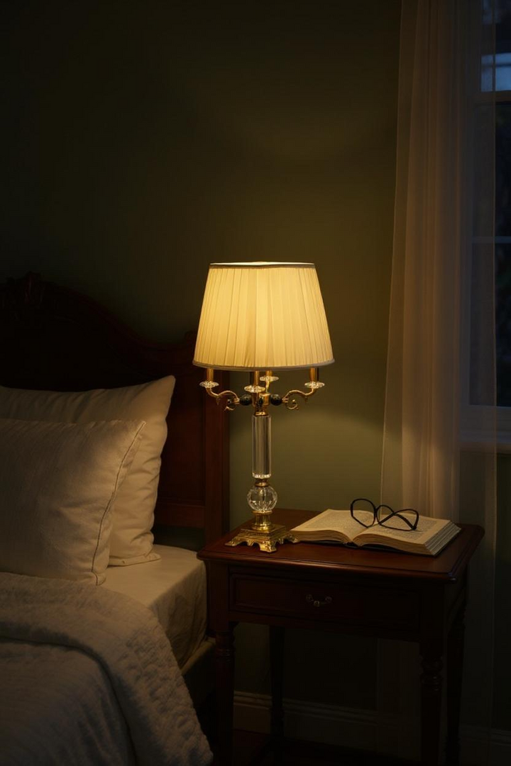 Ambrose Heritage Brass & Crystal Lamp