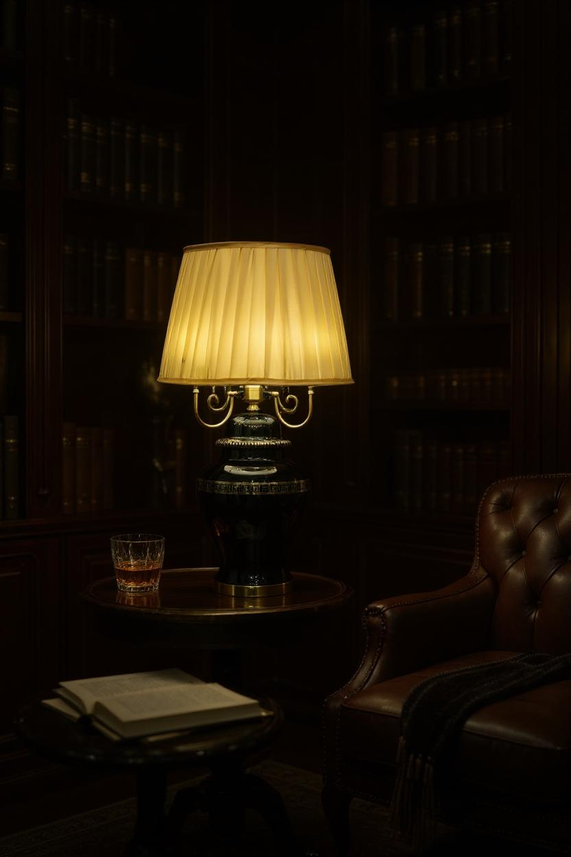 Seraphina Classic Versace Crystal & Brass Lamp