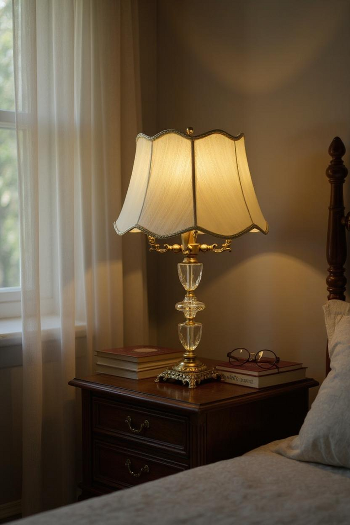 Evelyn Brass & Crystal Heritage Lamp
