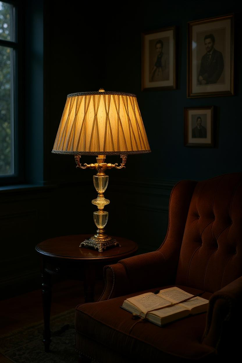 Evelyn Brass & Crystal Heritage Lamp