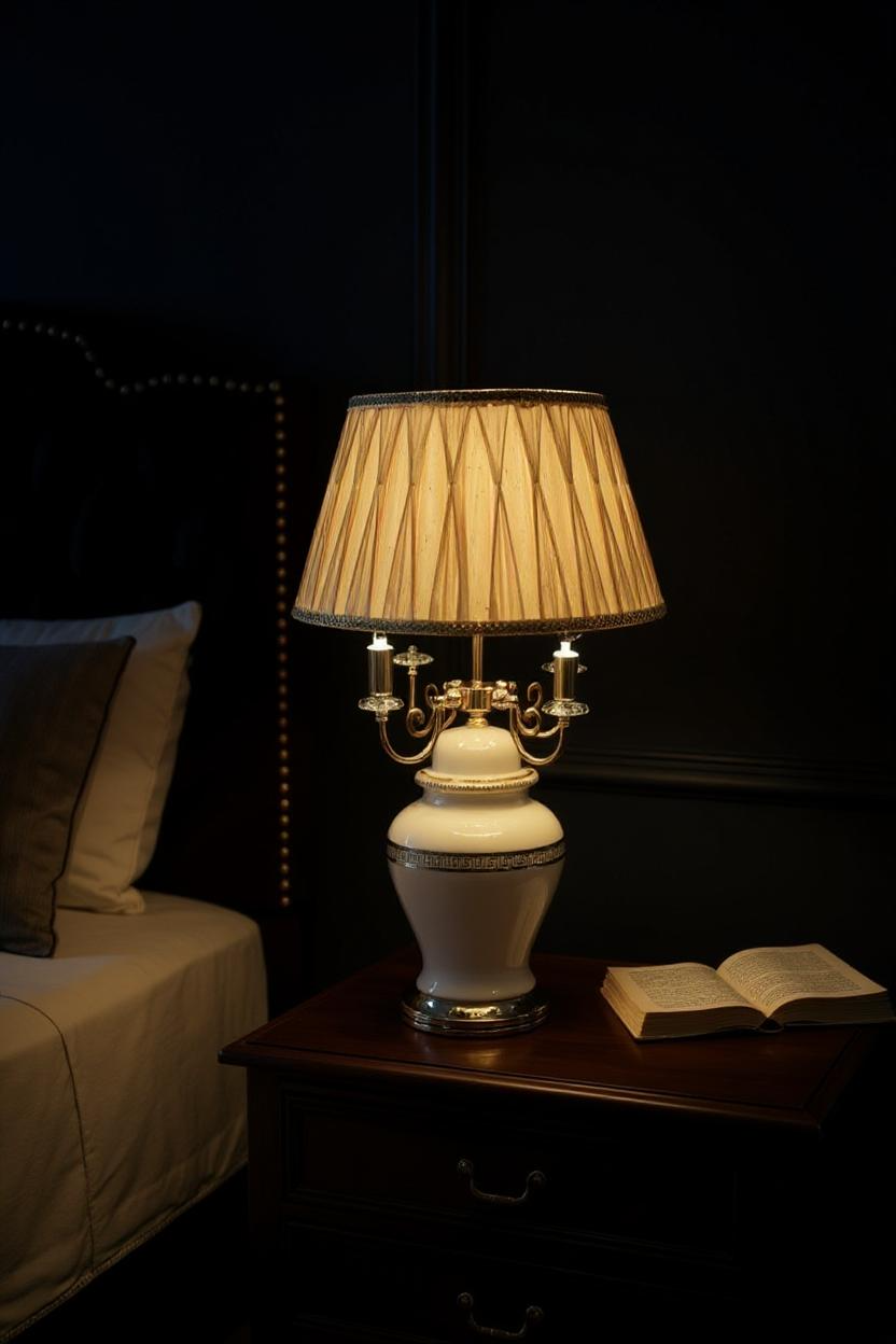 Vintage Lasered Glass Versace-Inspired Lamps