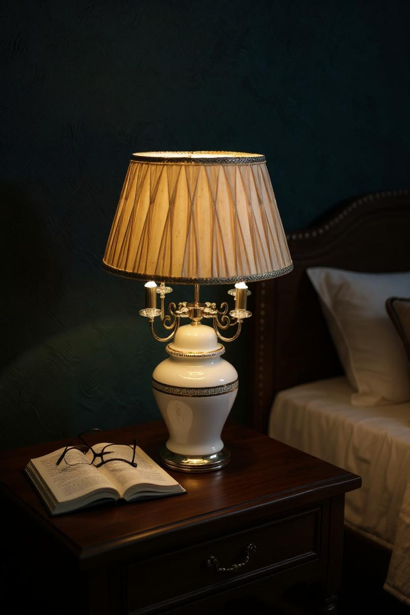 Vintage Lasered Glass Versace-Inspired Lamps