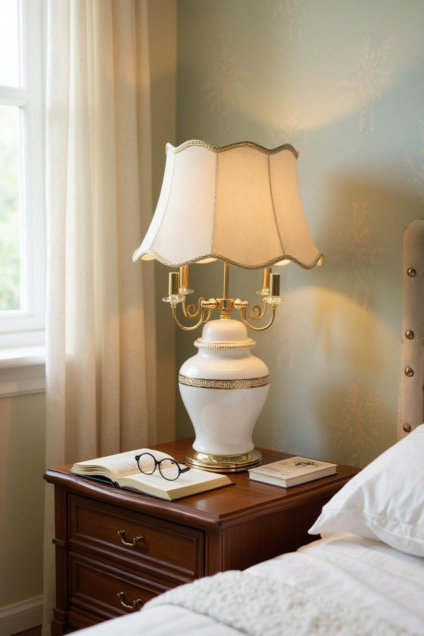 Vintage Lasered Glass Versace-Inspired Lamps