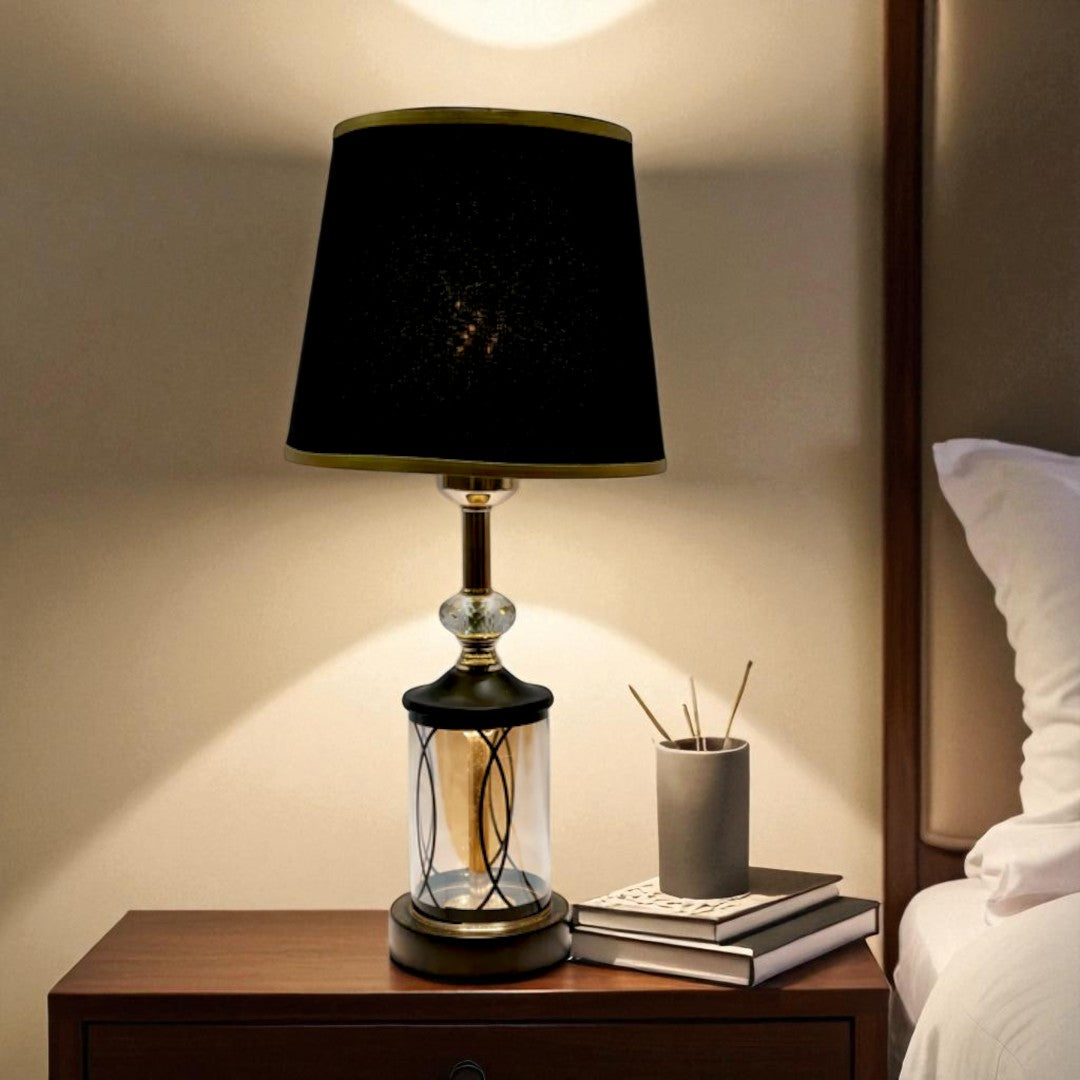 Celeste Polished Glass Table Lamp