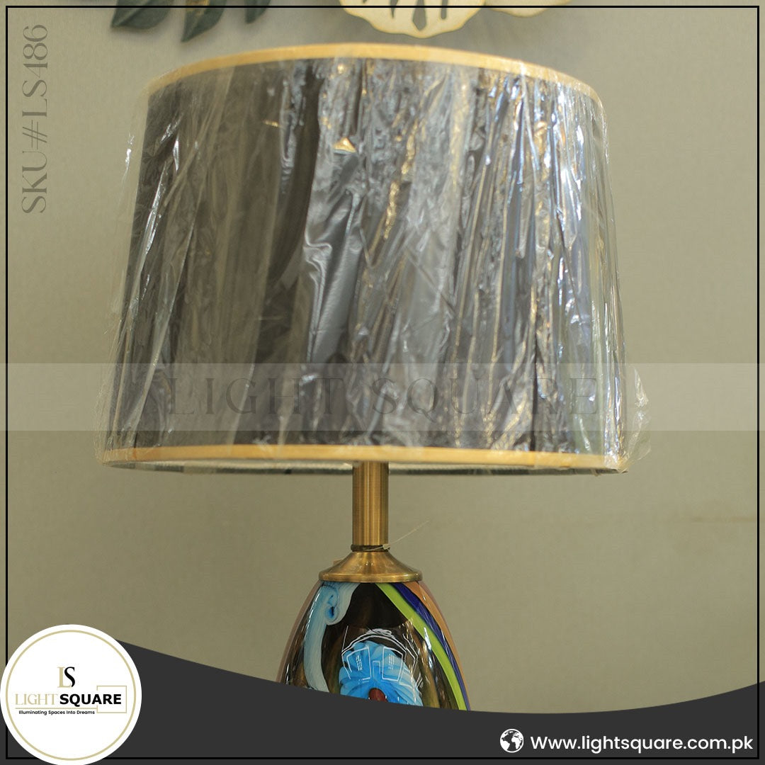 Floral Mosaic Ceramic Lamp (LS486)