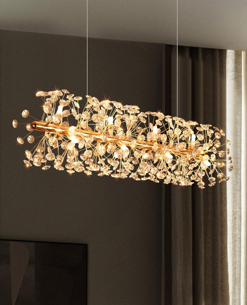 Aurora Crystal Rod Chandelier