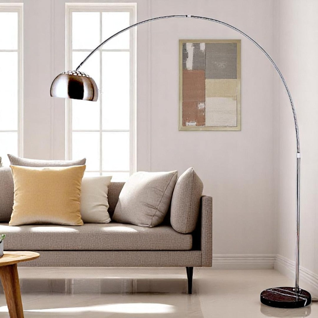 Silver Nexus Arch Floor Lamp (Full Size Arc 7Feets)