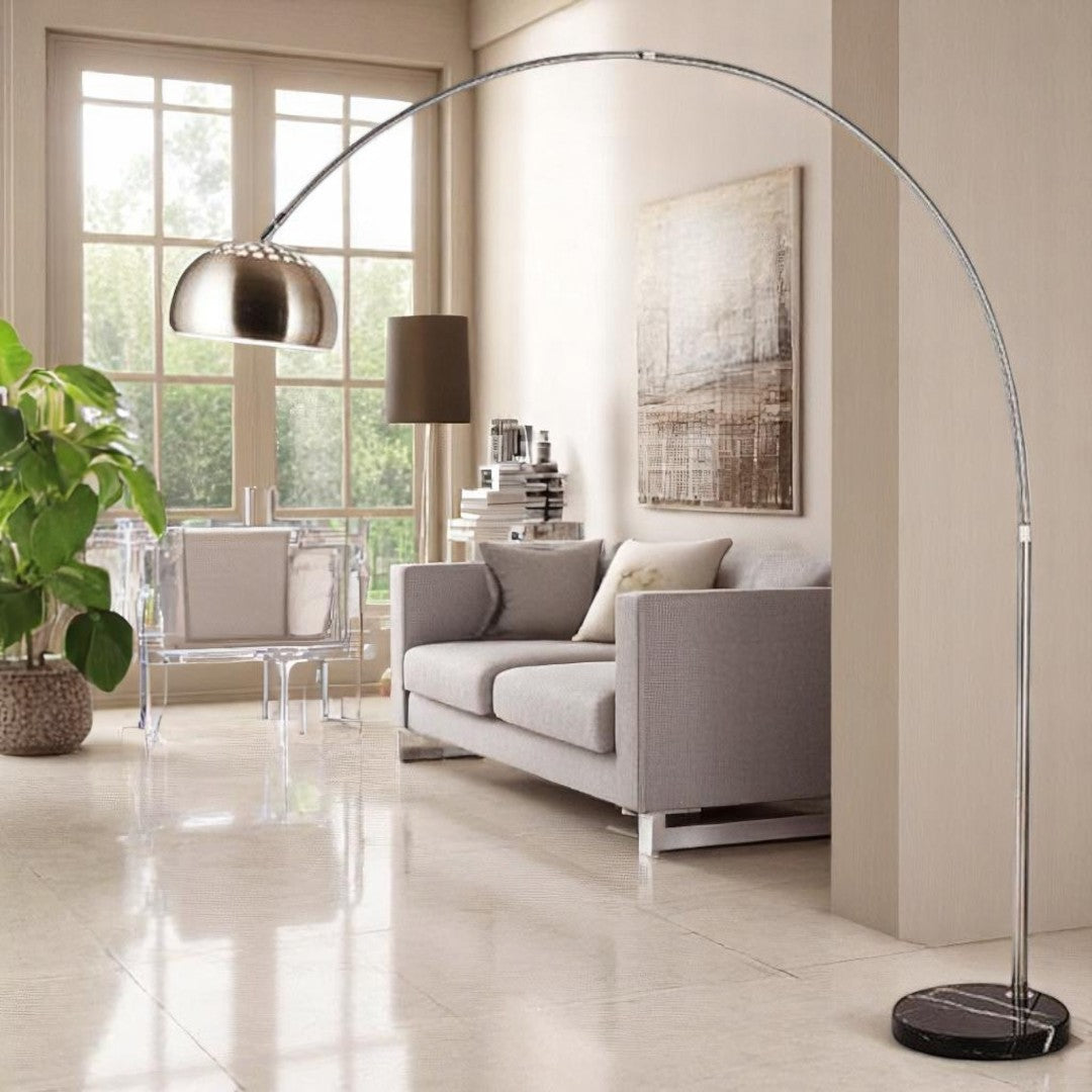 Silver Nexus Arch Floor Lamp (Full Size Arc 7Feets)