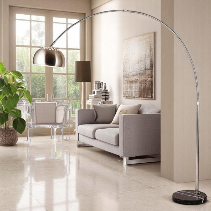 Silver Nexus Arch Floor Lamp (Full Size Arc 7Feets)