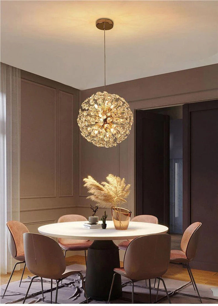 Pandora Round Metallic Chandelier