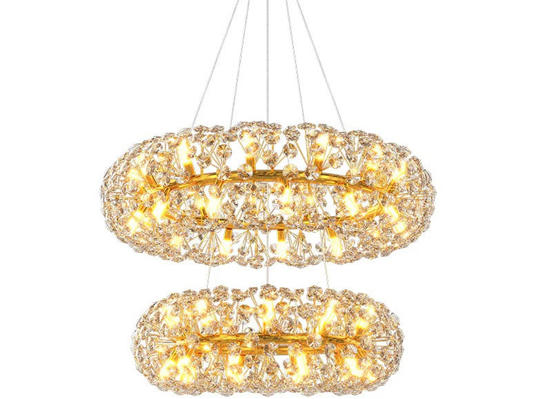 Celestial Round Crystal Chandelier