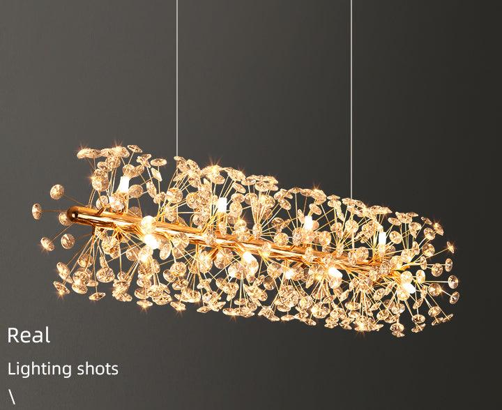 Aurora Crystal Rod Chandelier
