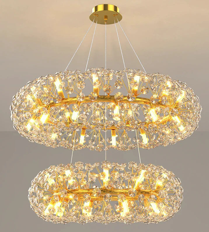 Celestial Round Crystal Chandelier