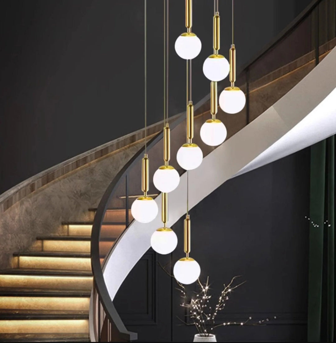 Lumiere White Ball Chandelier