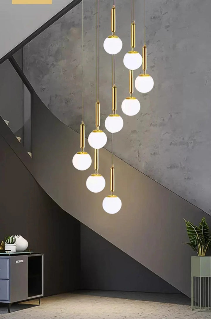 Lumiere White Ball Chandelier