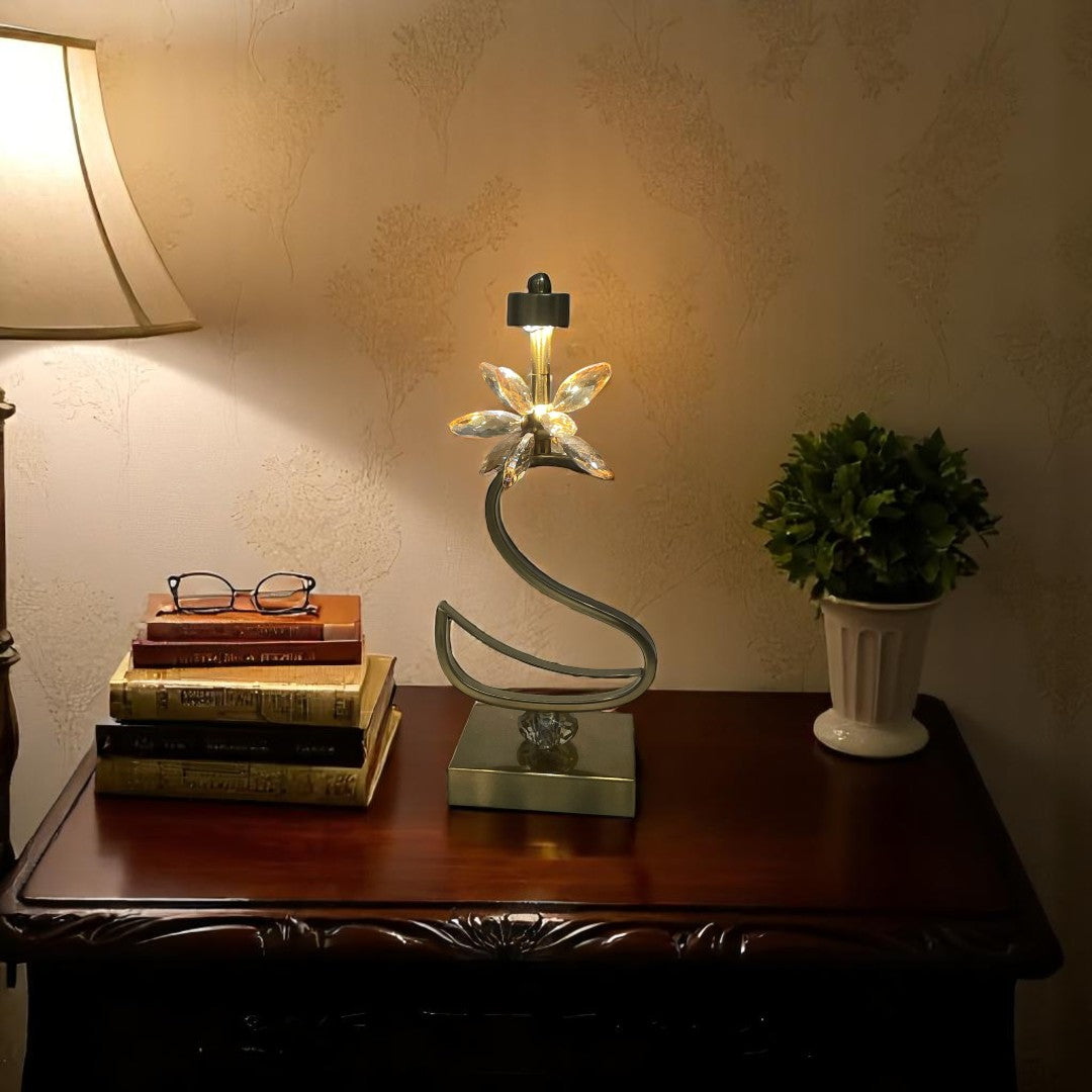 Celestia PrismGlow Crystal LED Table Lamp