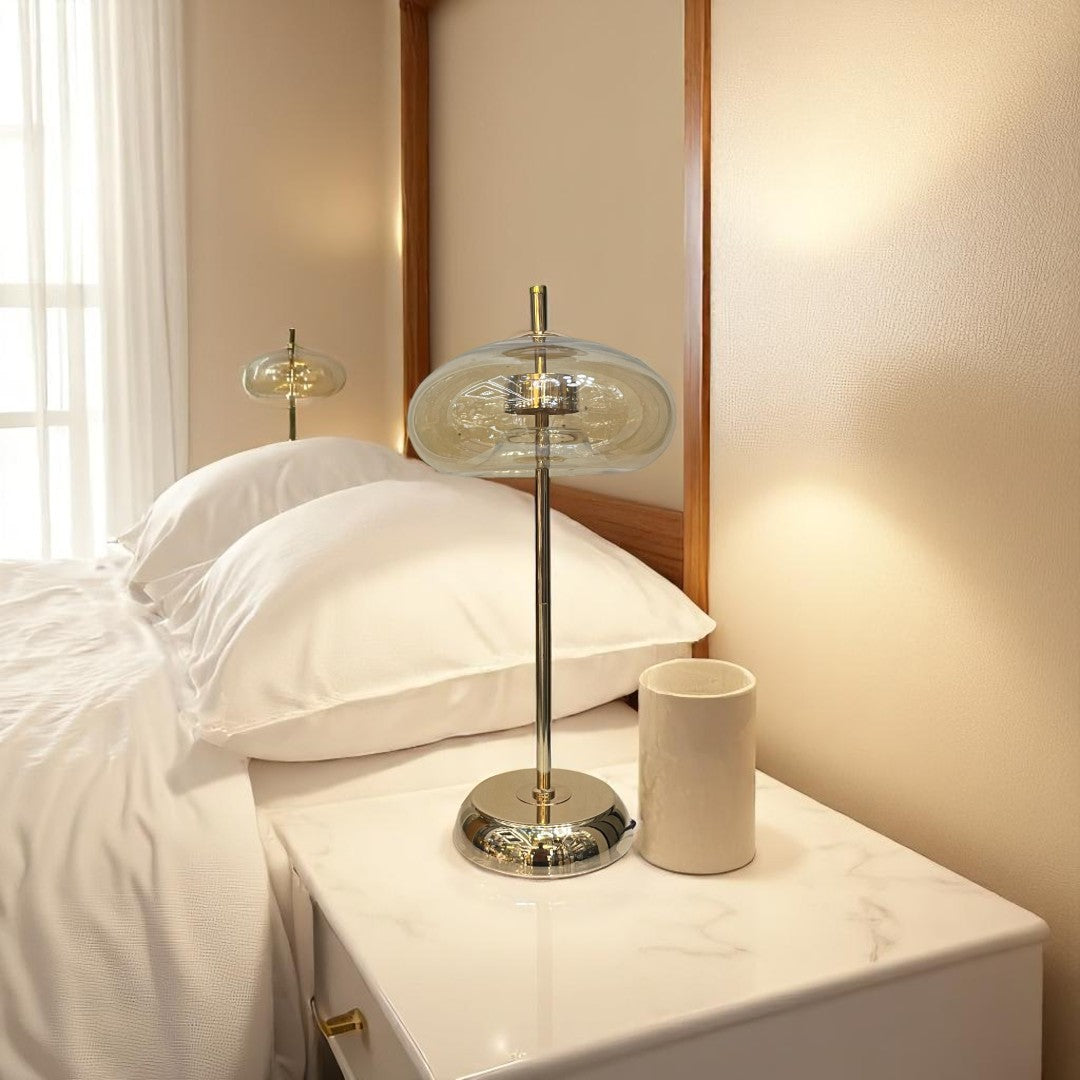 Luminara Crystal Glow LED Side Table Lamp