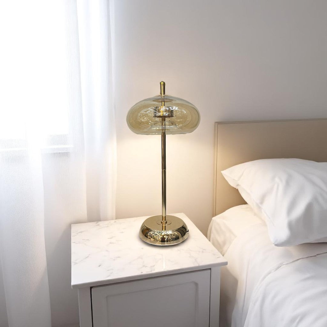 Luminara Crystal Glow LED Side Table Lamp
