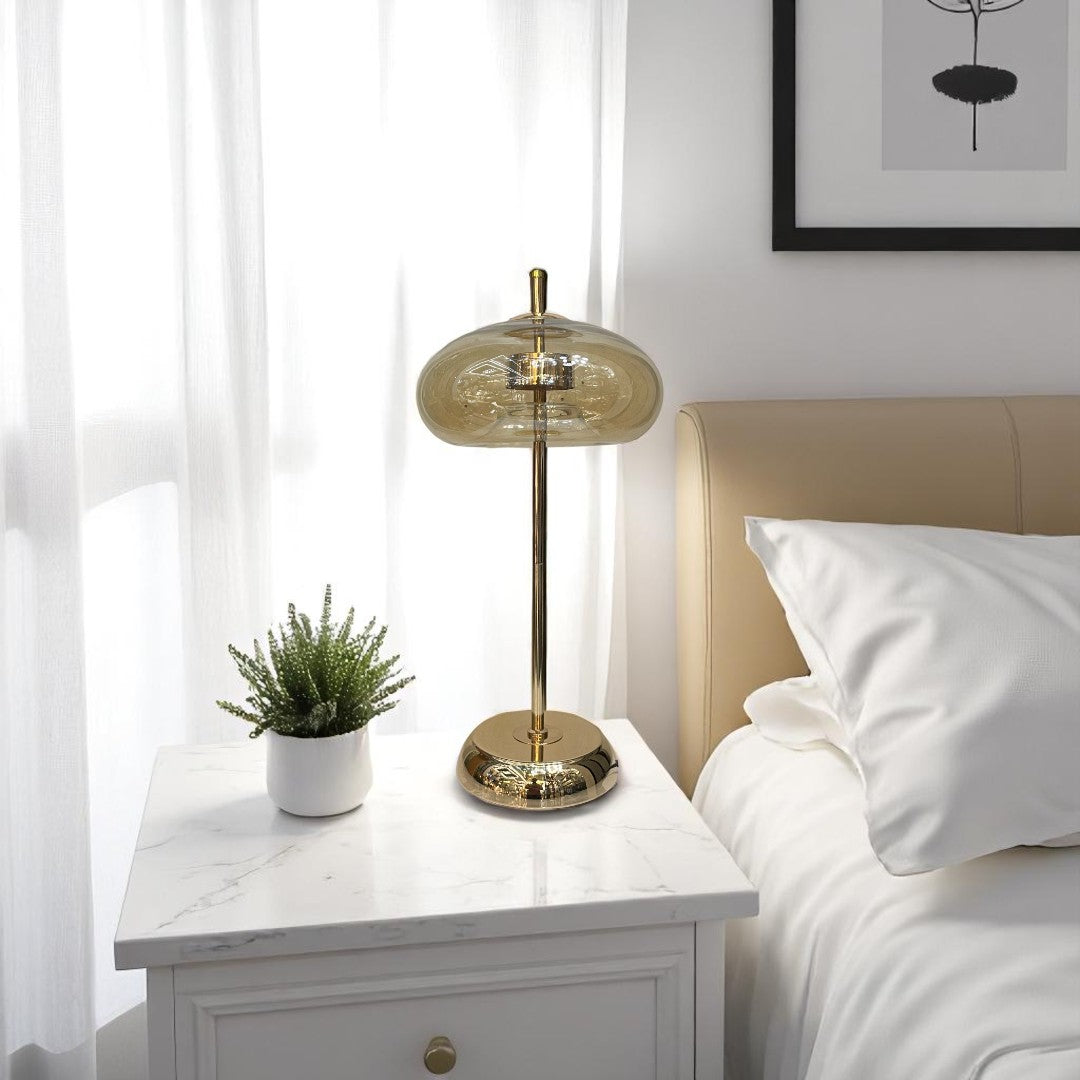 Luminara Crystal Glow LED Side Table Lamp