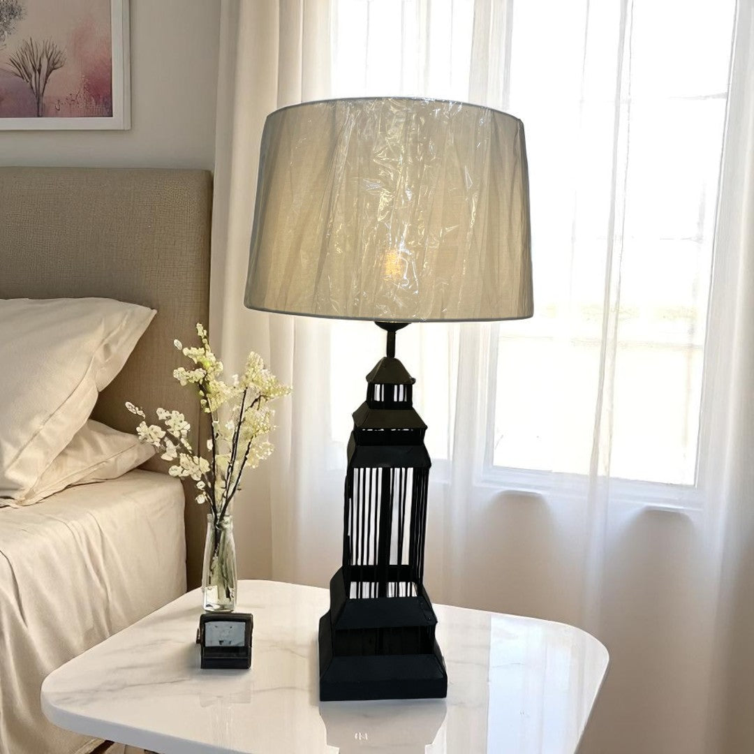 Lunaris Metallic Edge LED Table Lamp