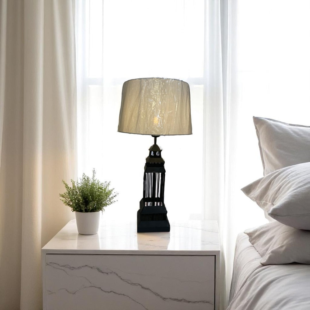 Lunaris Metallic Edge LED Table Lamp