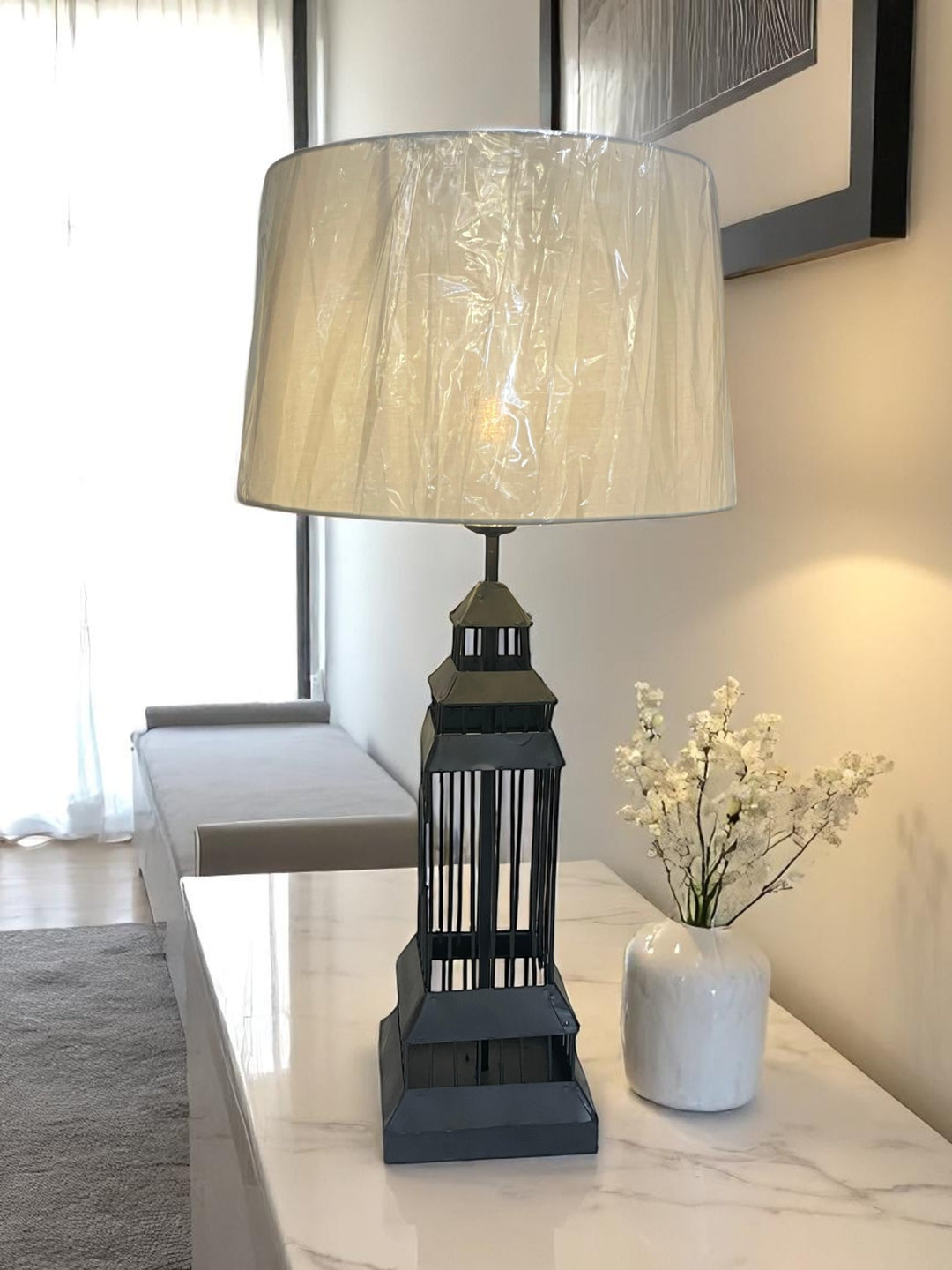 Lunaris Metallic Edge LED Table Lamp