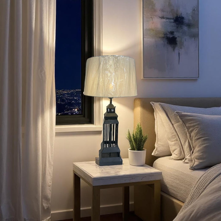 Lunaris Metallic Edge LED Table Lamp