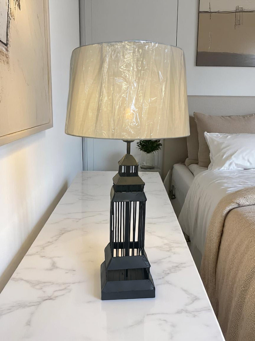 Lunaris Metallic Edge LED Table Lamp