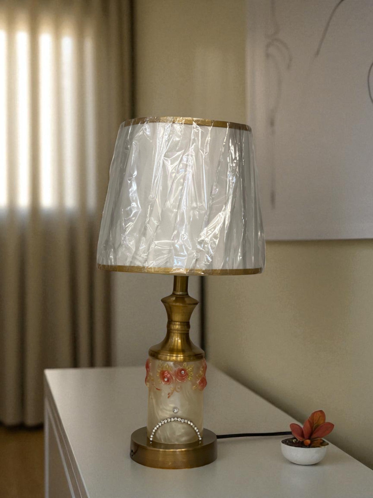 The Barrow Ridge Rustic Brass Lamp