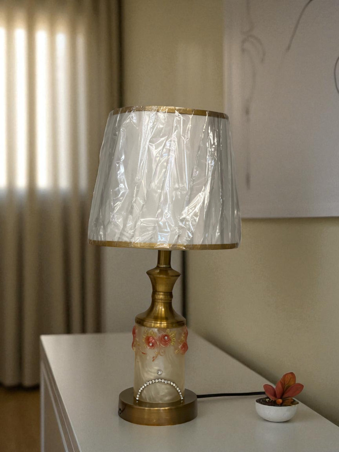 The Barrow Ridge Rustic Brass Lamp