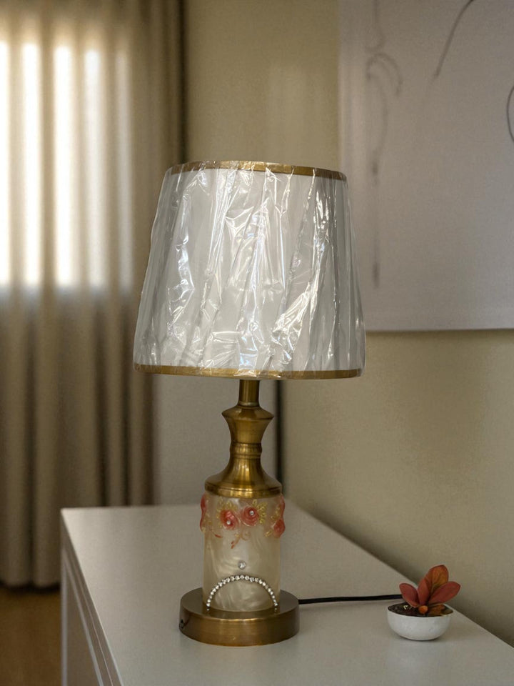 The Barrow Ridge Rustic Brass Lamp