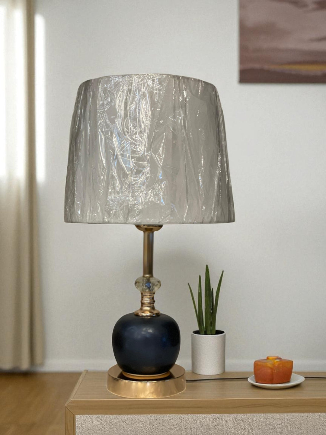 The Marais Artisan Brass Column Lamp