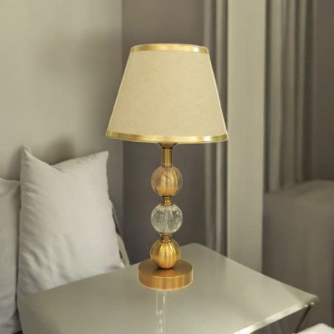 Golden Crystal Charm Table Lamp LS423