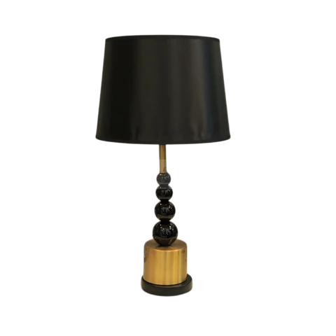 Black & Gold Luxe Table Lamp LS457
