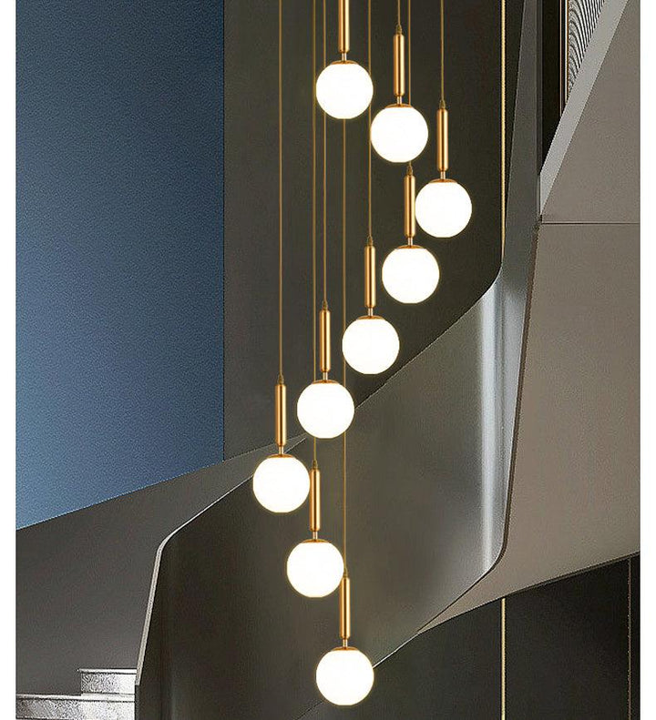 Lumiere White Ball Chandelier
