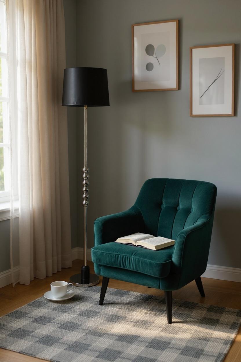 Onyx Steel – Silver Metallic Floor Lamp