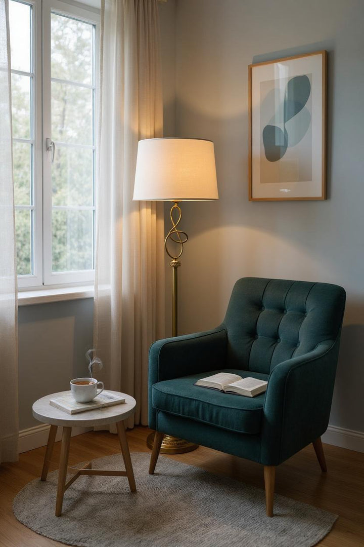 Luxe Brass – Metallic Floor Lamp