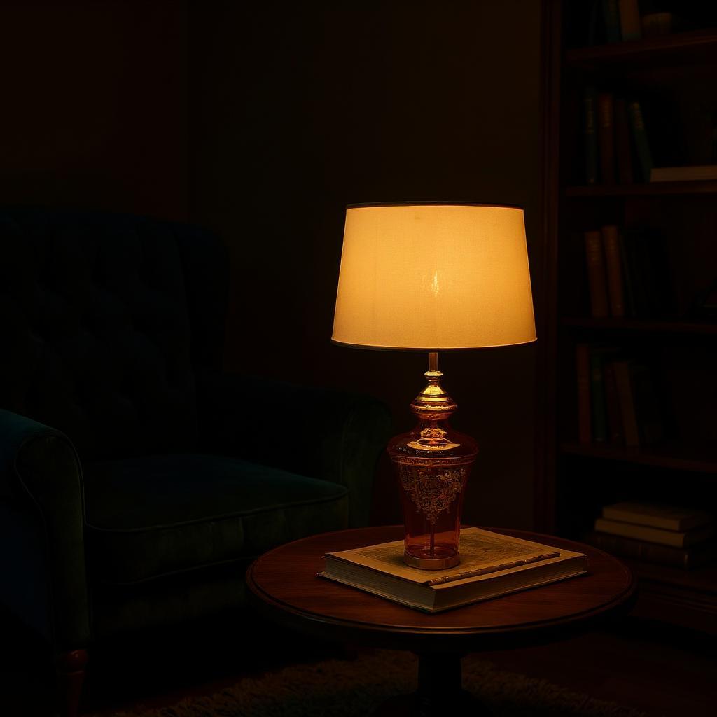 Versa Terra – Glass Versace-Inspired Side Table Lamp