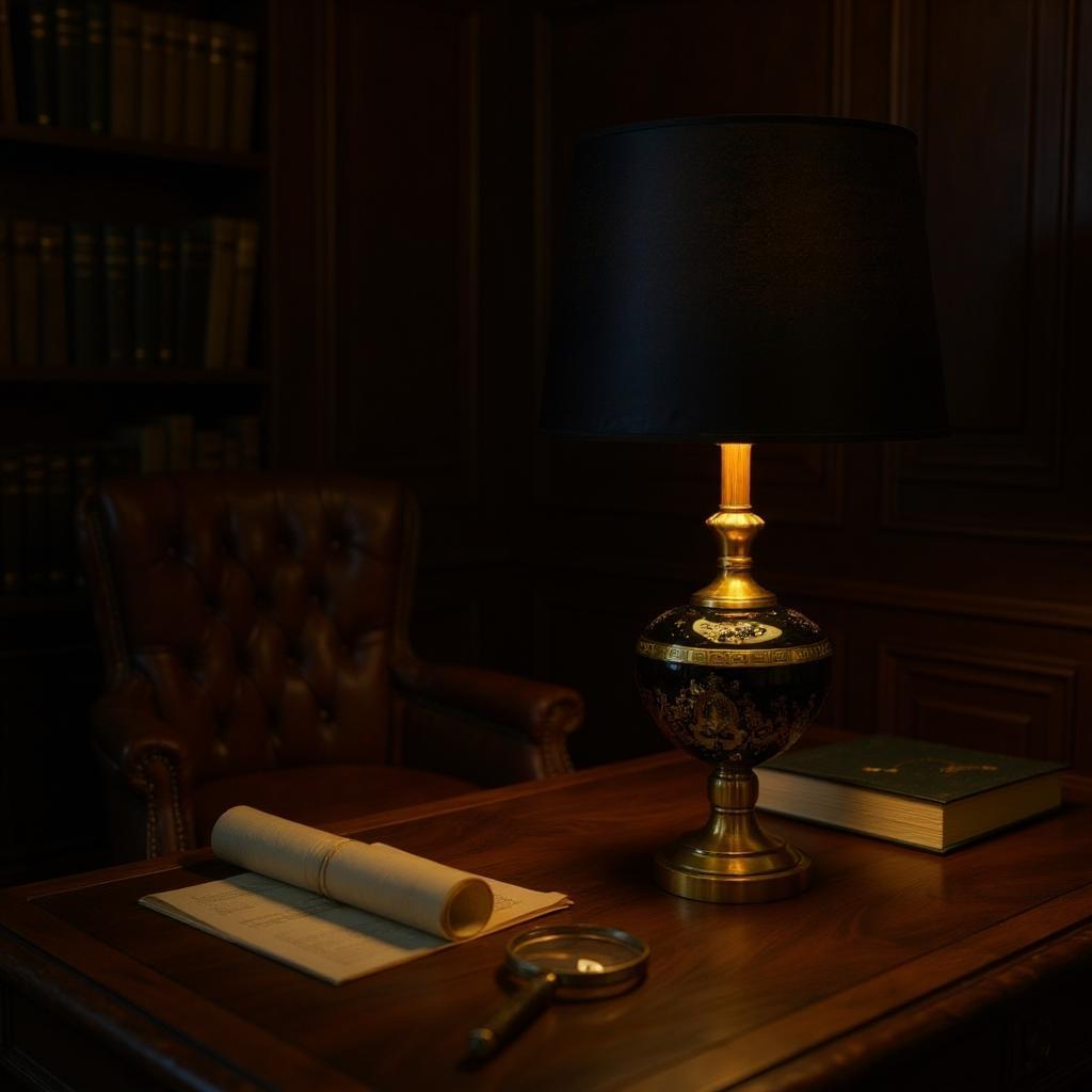 Luna Versace Pearl Ceramic Table Lamp