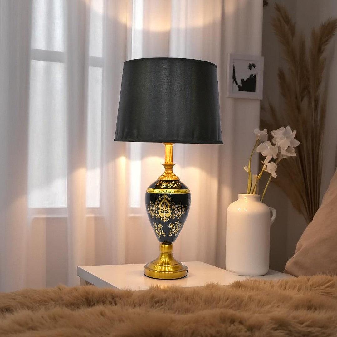 Czech Glass Vintage Table Lamp