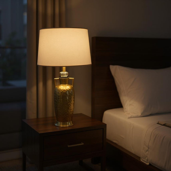Solmara Gold Ceramic Table Lamp