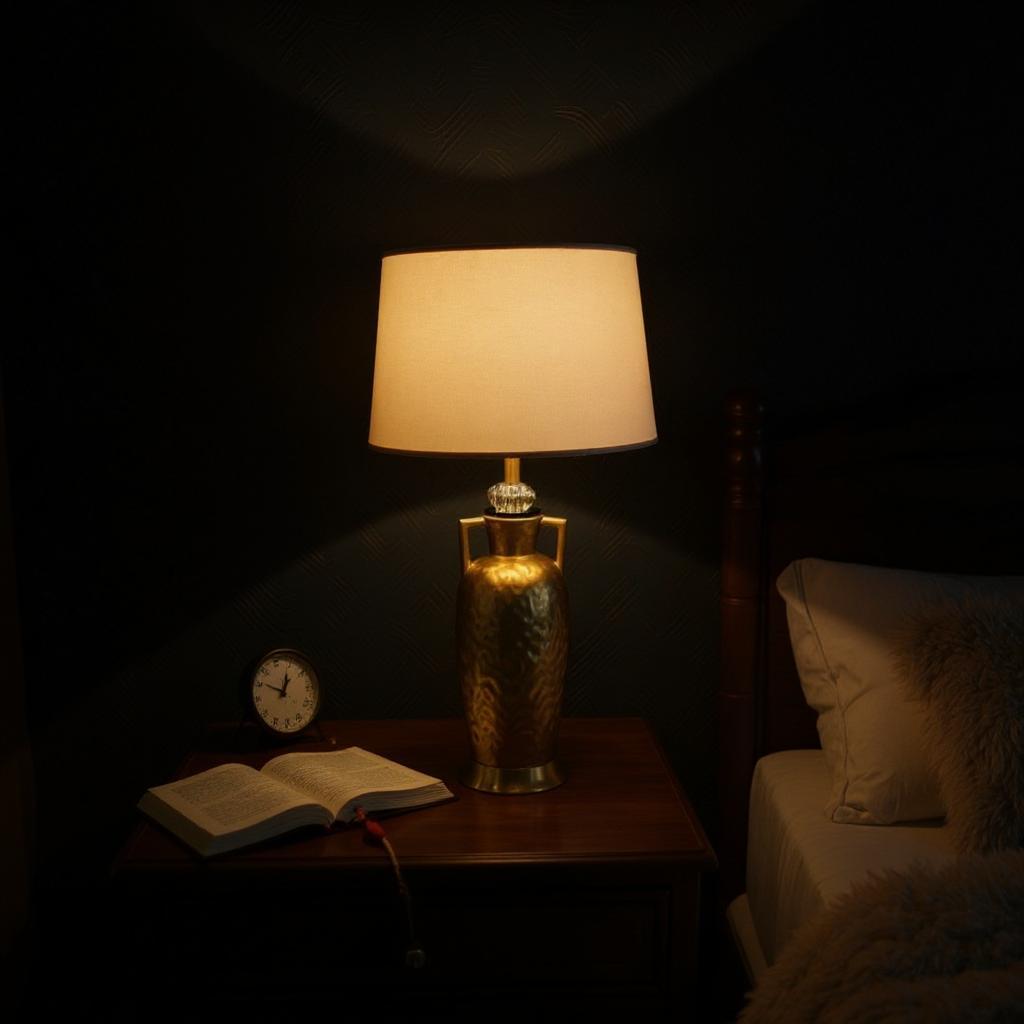 Solmara Gold Ceramic Table Lamp