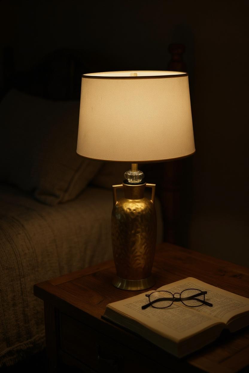 Solmara Gold Ceramic Table Lamp