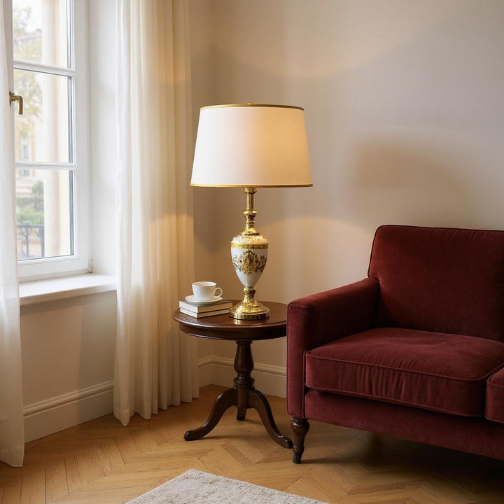 Versace Glass Radiant White Table Lamp