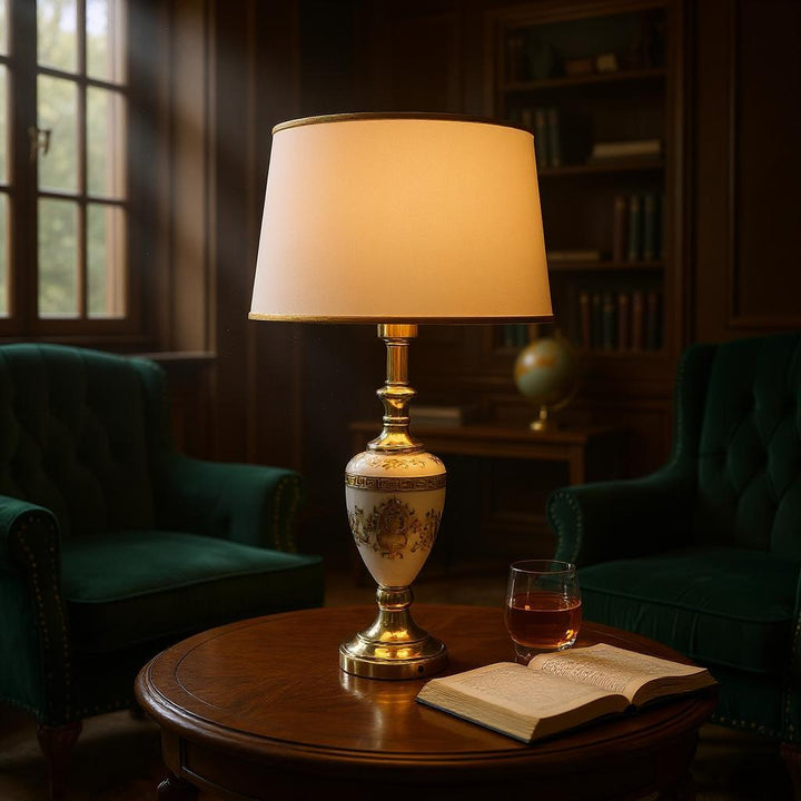 Versace Glass Radiant White Table Lamp