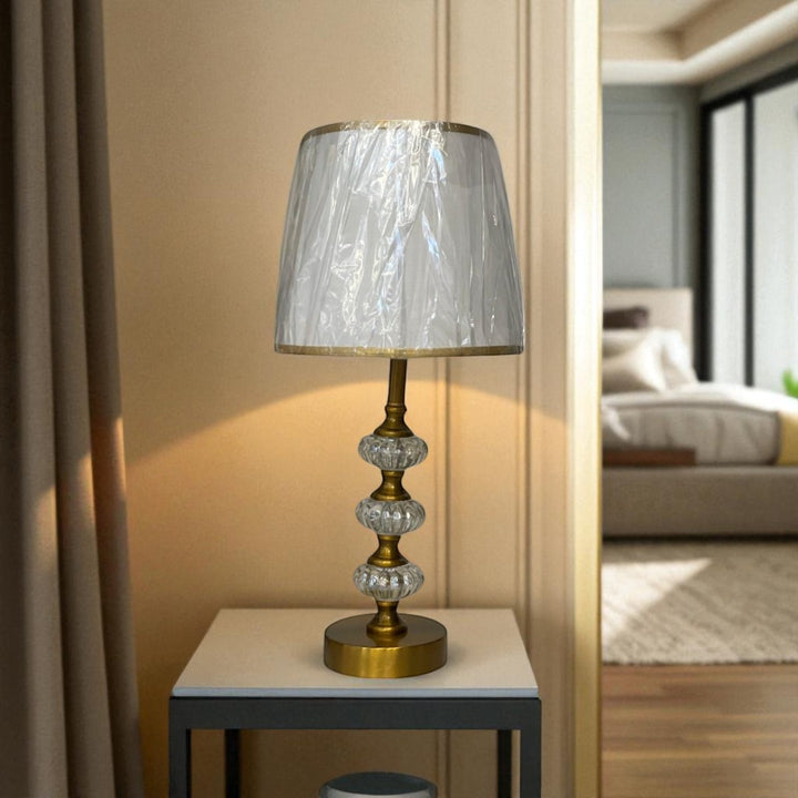 The Cassian Artisan Brass Pillar Lamp
